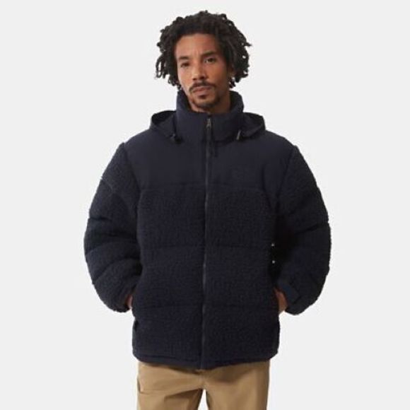 The North Face Unisex Sherpa Nuptse Jacket Coat Small S Aviator Navy - Picture 2 of 8
